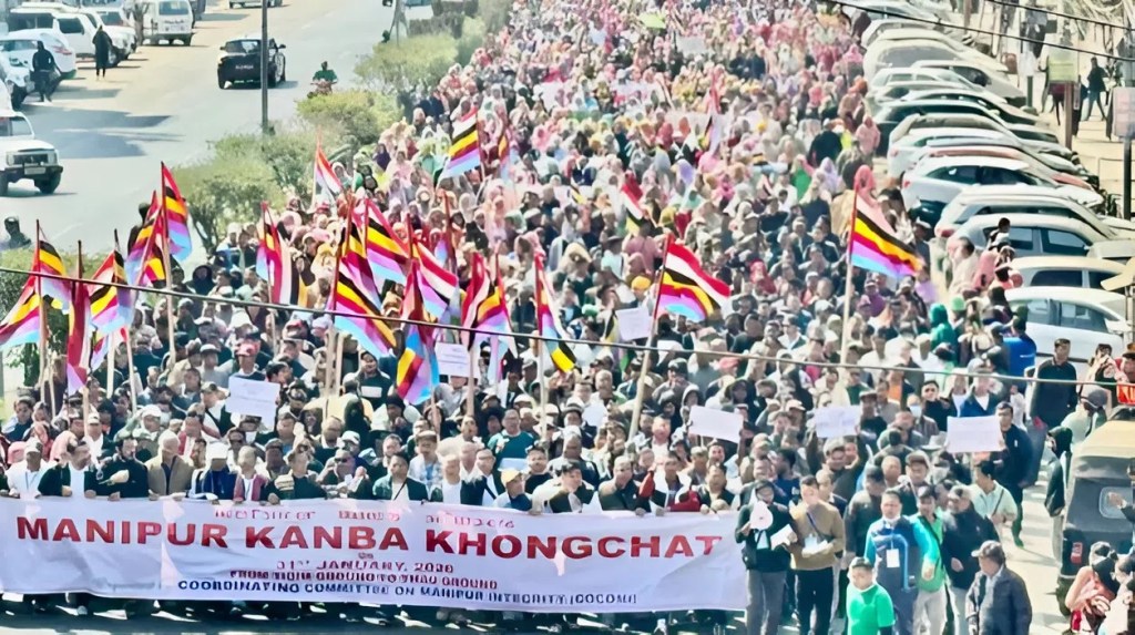 Thousands Rally in Manipur Demanding Resettlement and Unity Amid Ongoing Crisis